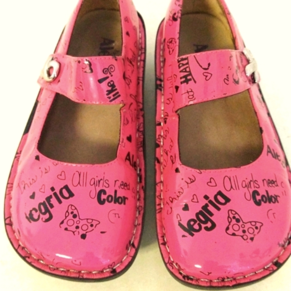 Allegra Mary Jane Breast Cancer Shoes Size 37